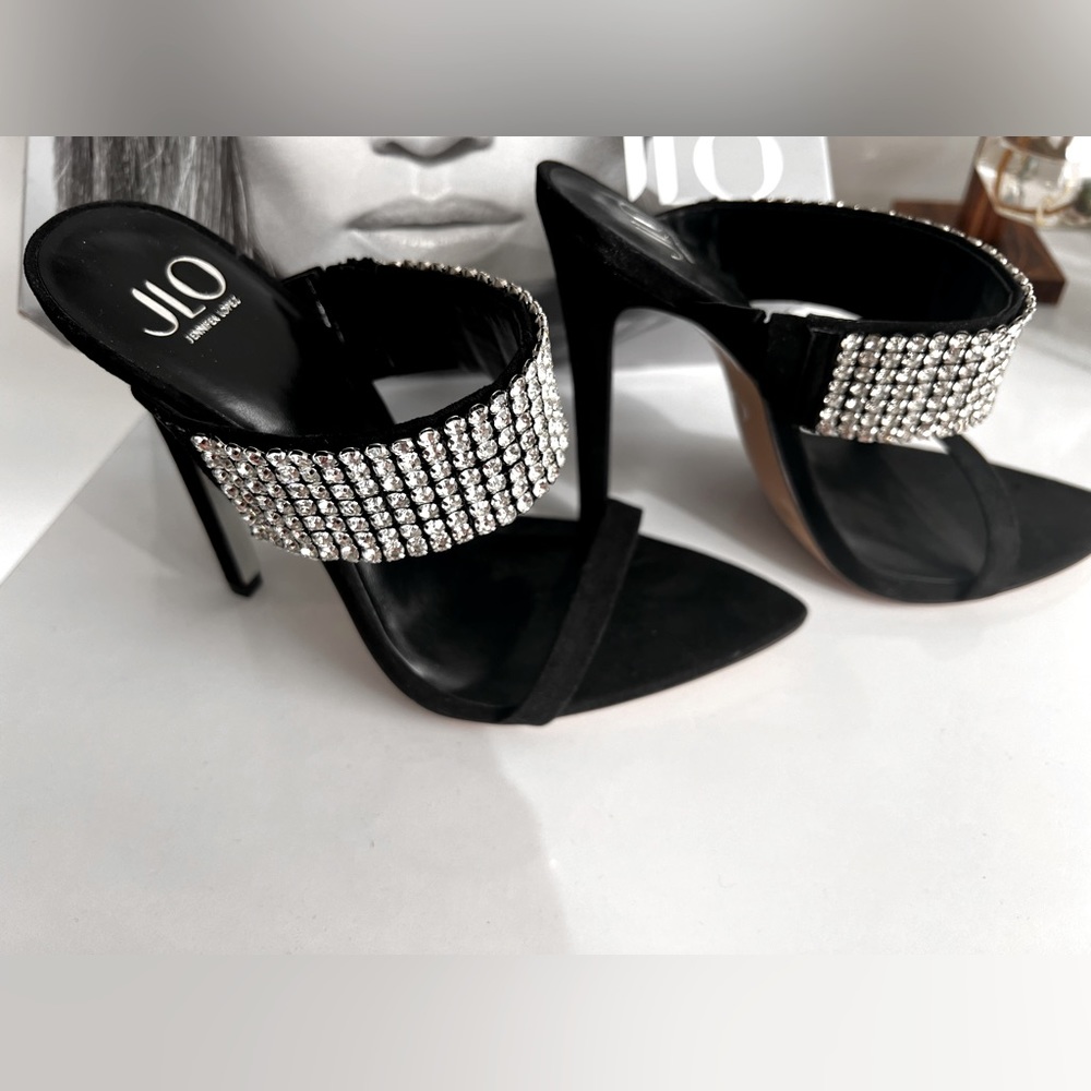 J LO RHINESTONE Heels Sz 7 BNIB